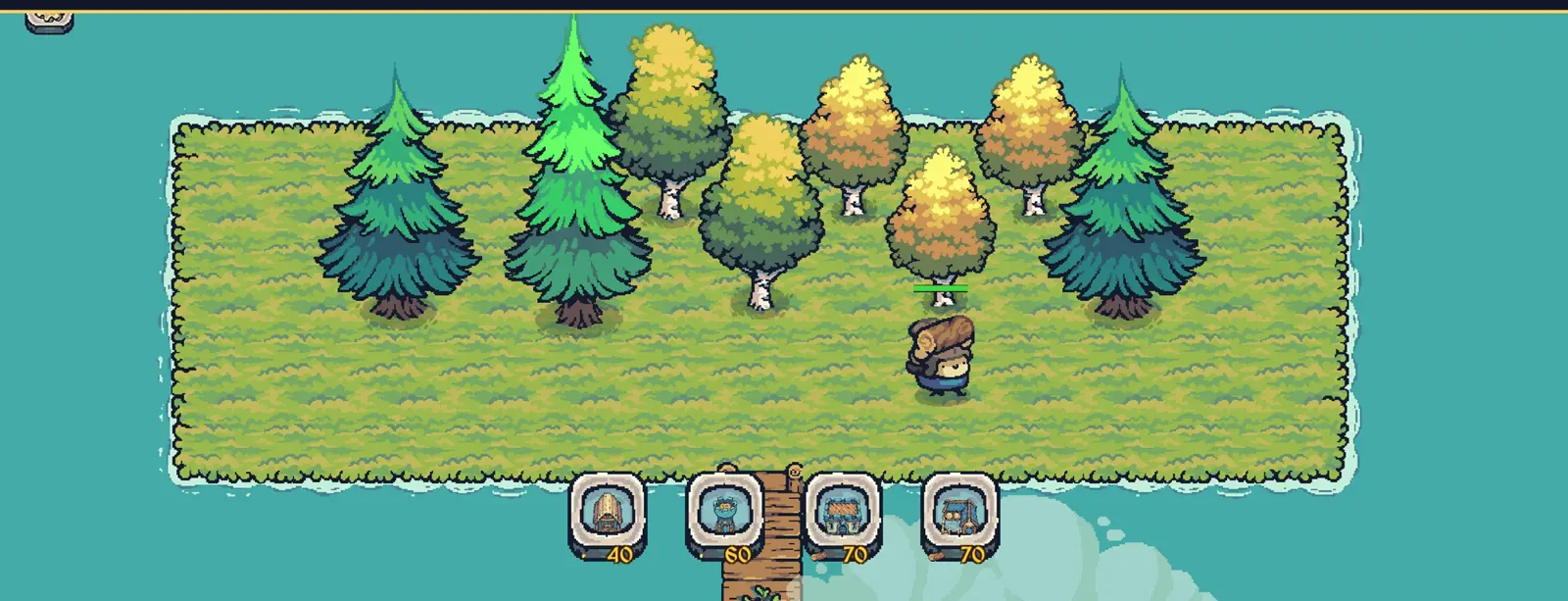 Island Siege base building: barracks, archery ranges and gathered resources laid out across the village